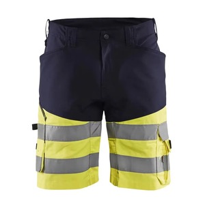 กางเกงขาสั้นทำงานแบบสะท้อนแสงสำหรับผู้ชาย รุ่น Hi Visibility Hi Vis สำหรับฤดูร้อน สไตล์คาร์โก้ เหมาะสำหรับงานก่อสร้าง - Product Image 1