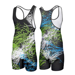 Nouvelle Arrivée : Maillot de Lutte Léger, Respirant et à Séchage Rapide avec Impression de Logo Personnalisé – Équipement de Lutte pour Hommes en Spandex et Polyester - Product Image 1