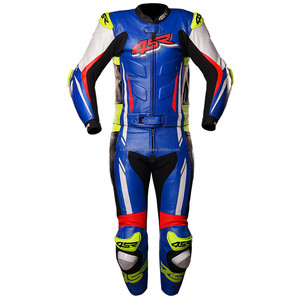 Custom Made Printed Motorbike Cowhide Racing Sport Leather Suit Pure Genuine Leather Breathable Quick Dry Men's High Speed Race - Product Image 3