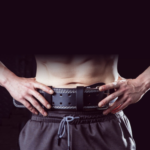 Ceinture de sécurité réglable en cuir respirant, portable, pliable et robuste pour l'entraînement en salle de sport et la musculation - Product Image 3