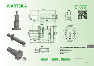 ชุดประกอบกระบอกสูบและลูกสูบเครื่องยนต์ดีเซลทางทะเล WARTSILA R22HF R22 WV22 ของแท้จากไต้หวัน - Product Image 3