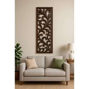 Espejo de Pared Asimétrico de Madera de Acacia 32x18 Hecho a Mano al por Mayor - Product Image 6