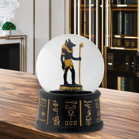 Statue de pharaon égyptien personnalisée verre à neige résine artisanat Souvenirs produit cadeau touristique parfait