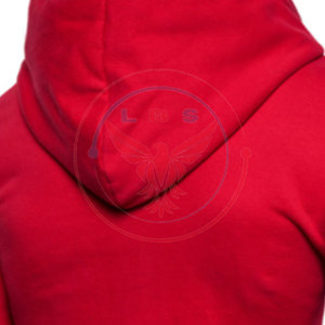 ขายตรงจากโรงงาน เสื้อฮู้ดดี้ลำลองฤดูหนาวแบบไม่มีกระเป๋า สีพื้น สำหรับผู้ชาย พร้อมโลโก้สั่งทำ - Product Image 4