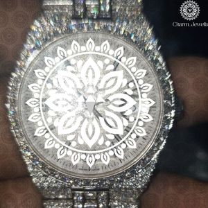 Charm_Jewells Montre de luxe en acier inoxydable pour femme, 38 mm, ronde, analogique, à quartz, avec cristal saphir, tendance - Product Image 1