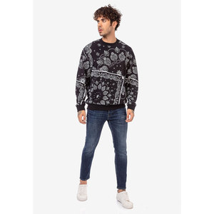 Nueva Sudadera con Capucha Personalizada 100% Algodón OEM, Forro Polar de Invierno, Talla Grande, Transpirable, de Secado Rápido, para Hombre, con Cuello Redondo y Diseño Paisley - Product Image 3