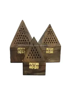 À la mode Nouvelle Arrivée En Gros Personnalisé Antique En Bois De Santal Bakhoor Brûleur D'encens Ensemble Premium Artisanat Leading - Product Image 4