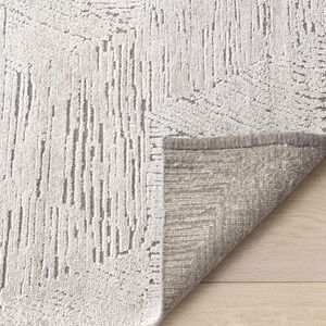 Tapis moderne de haute qualité en laine et soie, noué à la main, à boucles, couleur rouge, résistant aux taches, antimicrobien, adapté aux animaux domestiques - Product Image 4