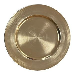 Assiette de présentation en métal design pour la décoration d'événements, la mise en table, finition de qualité supérieure, élégante, durable et raffinée - Product Image 1