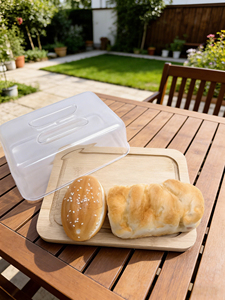 Elegante Mantequillera de Encimera con Tapa de Madera para Cocina Rústica y Almacenamiento Diario de Mantequilla - Product Image 6