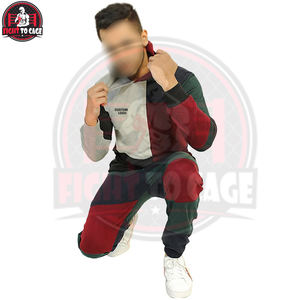 Ensemble pantalon et sweat à capuche pour homme, color block, uni, décontracté, respirant, matière douce au toucher, sur mesure, prix de gros - Product Image 4