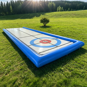 Juego <span class=keywords><strong>de</strong></span> Curling Inflable |   Pista <span class=keywords><strong>de</strong></span> Curling Portátil para Eventos, Team Building y Fiestas - Product Image 1