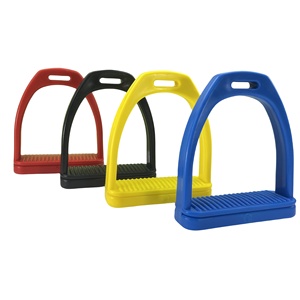 Étriers de cheval de style classique, cadre métallique robuste, large surface d'adhérence, prise en main sécurisée, équipement d'équitation confortable, utilisation durable - Product Image 2