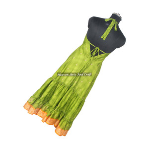 New Bohemian Fashionable Women's Wear Vintage Sari Silk <b>Spaghetti</b> Maxi Dress Ladies Elegant Dinner Gown Sleeveless Evening Gowns - Product Image 6
