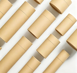 Customized Logo Customized Color Kraft <b>Spot</b> <b>Uv</b> Kraft Paper Tube For Lip Balm - Product Image 1