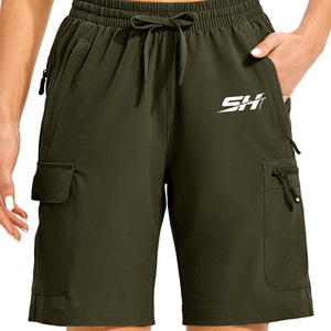 Shorts cargo décontractés pour femmes de haute qualité, multi-poches, confortables, coupe décontractée, pour l'été, vêtements d'extérieur, shorts cargo pour femmes - Product Image 1