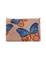 À la mode nouveau design élégant lunettes de soleil Turquoise lunettes cadre perlé pochette à monnaie broderie à la main mini sac à fermeture éclair de l'Inde