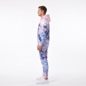 Wolf Print Zip Up <b>Hoodie</b> And Sweatpants Set <b>Men</b> Women Casual Tracksuit 2 Piece Outfit - Product Image 2
