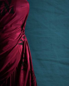 Thiết Kế Đảng Mặc Saree Với Cao Cấp Mul Cotton Vải Tay Làm Việc & In Kỹ Thuật Số Áo Bengal Lụa Vải - Product Image 4