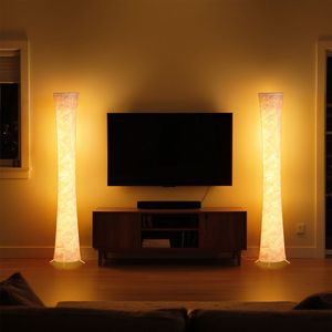 RGBIC LED-Stehlampe 18,6 m Hoch 1800 Lumen Farbwechsel Musik-Synchronisation 16 Millionen Farben Moderne Schwarze Stehlampe - Product Image 5