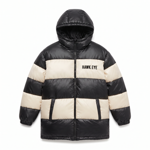 Best Quality <b>Women's</b> Quilted Hooded Puffer <b>Coat</b> Two Tone Slim Fit Winter Jacket Warm <b>Padded</b> Outdoor Clothing Wholesale - Product Image 4