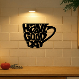 CIFbuy Decorazione da Parete Moderna in Ferro a Forma di Tazza, Artigianale Nera, per Amanti del Caffè e del Tè, Cucina, Soggiorno, Accento Minimalista per la Casa - Product Image 4