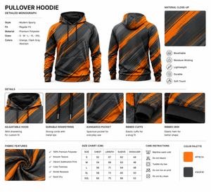 Sweat-shirt à capuche personnalisé pour équipe, sublimation, polyester léger, avec graphismes personnalisés - Product Image 4