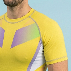 Mens Performance Compression Half Sleeve Shirt Custom Gym Fitness Workout Training Running Sportswear Top - Product Image 6