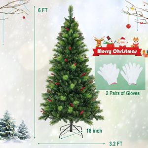 Pre-Lit Artificial Christmas <b>Tree</b> 6 Feet with 300/400/500 <b>LED</b> <b>Lights</b> - Product Image 5