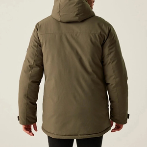 Parka robuste et chaude pour l'hiver, vêtement de travail d'extérieur, imperméable et isolé, fournisseur d'usine en gros, hydrofuge et respirant - Product Image 2