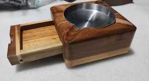 Custom Logo Wooden Ashtray for Promotional Gifts - Product Image 3