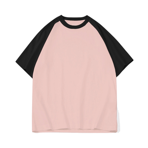 T-shirt Raglan Personnalisé en Gros |   T-shirt de baseball bicolore |   T-shirt de sport à manches courtes 100% coton |   Vêtements en marque privée DDP - Product Image 2