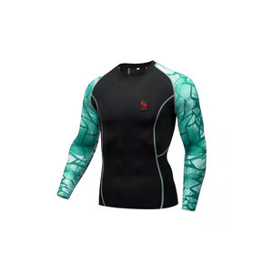 Camiseta Deportiva de Manga Larga Solid Trader de Diseño Avanzado, Elástica en Cuatro Direcciones, Transpirable, Protectora, Ropa Deportiva Activa, Rash Guard - Product Image 1