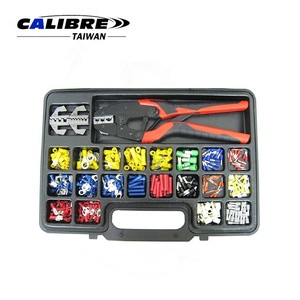 Kit d'outils de sertissage à cliquet pour bornes de câbles Weather Pack, à mâchoires dentelées, métrique, 439 pièces, OEM, à changement rapide, 10 pouces, en zinc, TAIWAN CALIBRE - Product Image 2