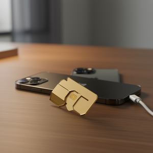 Bandeja para tarjeta SIM para iPhone 14 Pro, color dorado - Product Image 3