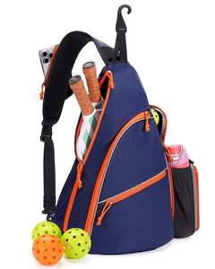 Sac à bandoulière pour raquette de pickleball en nylon imperméable, sac à dos de tennis tendance avec crochet pour clôture et poche pour téléphone - Product Image 5