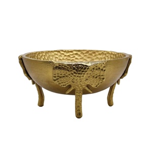 Decorative Luxury Bowl <b>Elephant</b> Trunk Stand Fruits Salad Bowls Wedding <b>Table</b> Decor Centerpiece Latest Bowl For Event Parties - Product Image 1