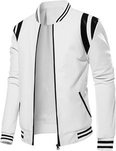 Unisex Casual Spring Satin Bomber <b>Jacket</b> 100% Cotton <b>Waterproof</b> Breathable Windproof Quick Dry <b>Thin</b> Front Athletic Varsity Sale - Product Image 6