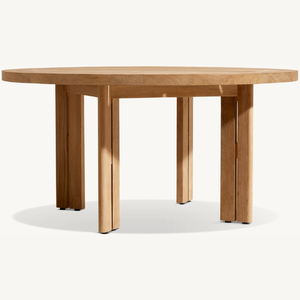 Table ronde en promotion, idéale pour la terrasse de la maison ou les restaurants en plein air, au style moderne et durable. - Product Image 1