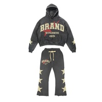 Ensemble de survêtement léger personnalisé pour homme – Hoodie oversize et pantalon de jogging effet délavé vintage – Style streetwear – Conception OEM ODM