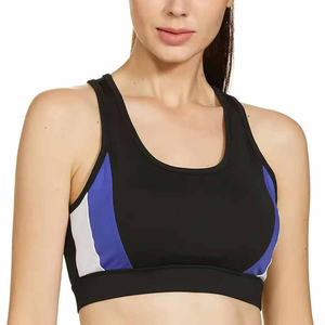 Fitness Sports <b>Bra</b> Women Front Adjustable Straps Yoga Wear Breathable Wireless High <b>Stretch</b> Support Gym Top - Product Image 1