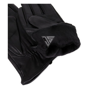 Gants d'hiver en cuir pour hommes, épais, avec couche supérieure en cachemire, en peau de mouton, coupe-vent, chauds, pour la conduite, l'équitation, compatibles avec les écrans tactiles - Product Image 4