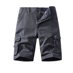 Nouveau design Short cargo décontracté pour homme 2026 Nouvelle taille plus ample Short de sport extérieur de haute qualité en tissu tricoté doux teint uni - Product Image 3