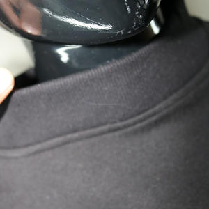 เสื้อสเวตเชิ้ตคอเต่าสีดำ R B BLACK 100% สีดำ ปักลายแบบ Applique คอเสื้อกว้าง CLUSH INDUSTRIES - Product Image 6