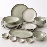 Ensemble de vaisselle en mélamine écologique personnalisé - Assiettes incassables réutilisables sans BPA, compatibles lave-vaisselle, design moderne et luxueux