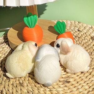 ของเล่นบีบรูปกระต่ายหูตกน่ารัก ทำจากวัสดุ TPR ทนทาน ช่วยคลายเครียด นุ่มนิ่ม สนุกสนานสำหรับเด็กชายและเด็กหญิง - Product Image 5