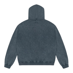 เสื้อฮู้ดดี้ SHY SPORTS สไตล์วินเทจ ล้างสี พร้อมโลโก้สั่งทำ ผ้าฝ้าย 100% ทรงโอเวอร์ไซส์ แขนยาว สตรีทแวร์ เสื้อสเวตเชิ้ตแฟชั่นลำลอง - Product Image 2