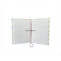Carnet de notes en tissu de coton fait main de luxe, imprimé au bloc, brodé, couleurs personnalisables, logo personnalisé, journal unique