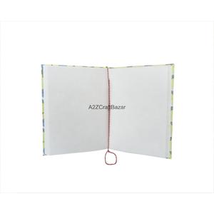 Carnet de notes en tissu de coton fait main de luxe, imprimé au bloc, brodé, couleurs personnalisables, logo personnalisé, journal unique - Product Image 3