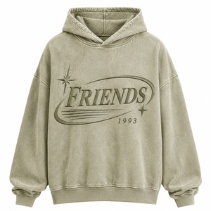 Sudadera con capucha de algodón de alta calidad, sudadera de algodón grueso, sudadera con logotipo personalizado, sudaderas con capucha lisas para hombre - Product Image 1